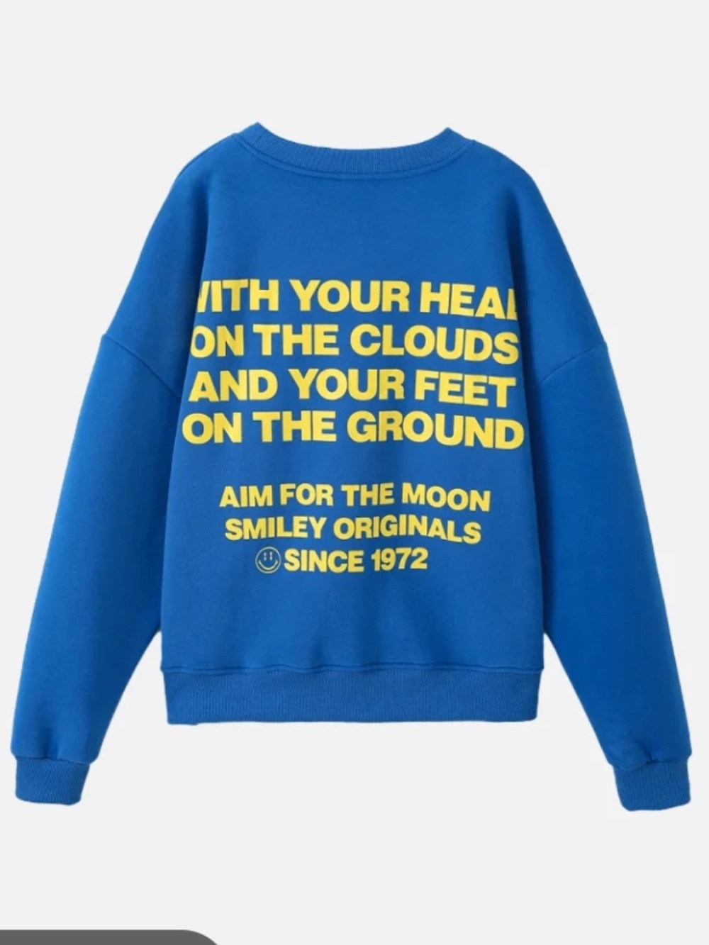 Zara - Smiley Originals BSmiley Sweatshirt "Aim for the Moon" Since 1972